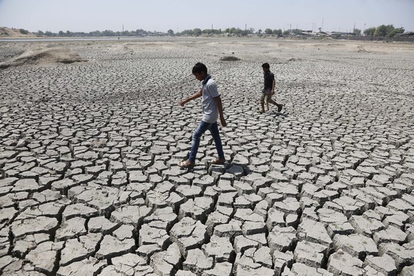 Der Regen bleibt aus: Dürre Felder in Indien.<br data-editable="remove">