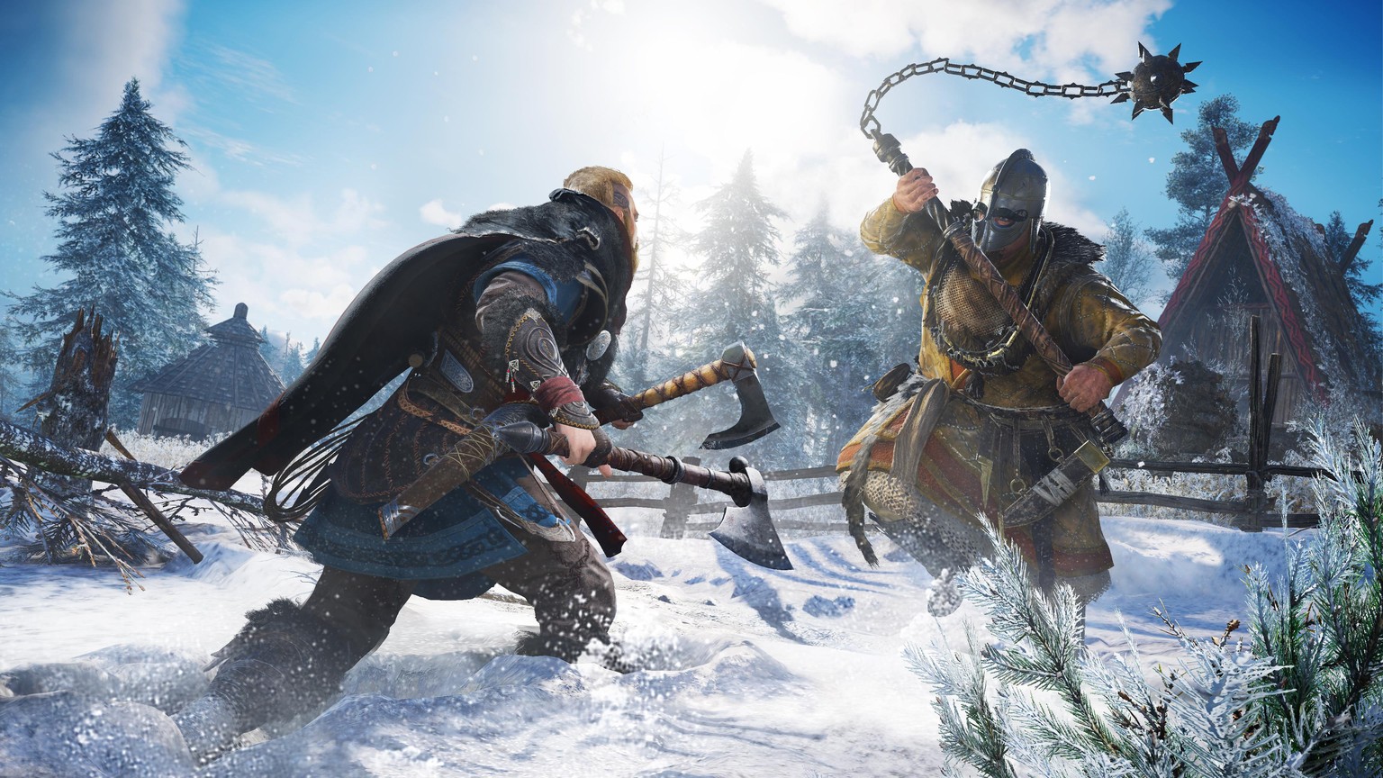 «Assassin's Creed Valhalla» bietet schicke Landschaften, aber langweilige Kämpfe.