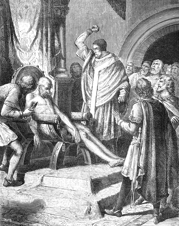Die Kadaversynode oder der Kadaverprozess, der posthume kirchliche Proze� gegen Papst Formosus, von Papst Stephan VI The Cadaver Synod or the Cadaver Trial, the posthumous ecclesiastical trial of Pope ...
