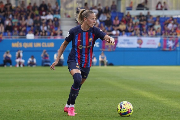 ESP: FC Barcelona, Barca Sporting Club Huelva. La Liga Finework Ana-Maria Crnogorcevic of FC Barcelona during the La Liga match between FC Barcelona and Sporting Club Huelva played at Johan Cruyff Sta ...