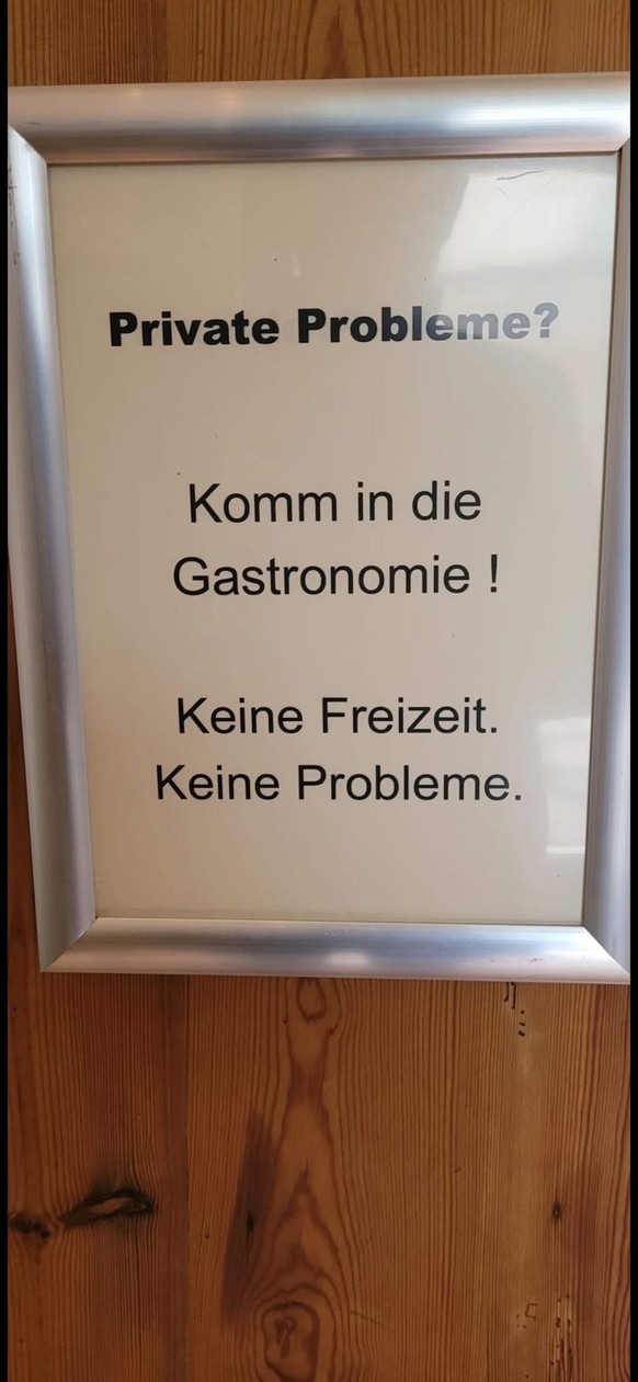 Fertig rumgeeiert – jetzt wird wieder Spass gehabt!\nDIE Werbung zur Behebung des Personalmangels