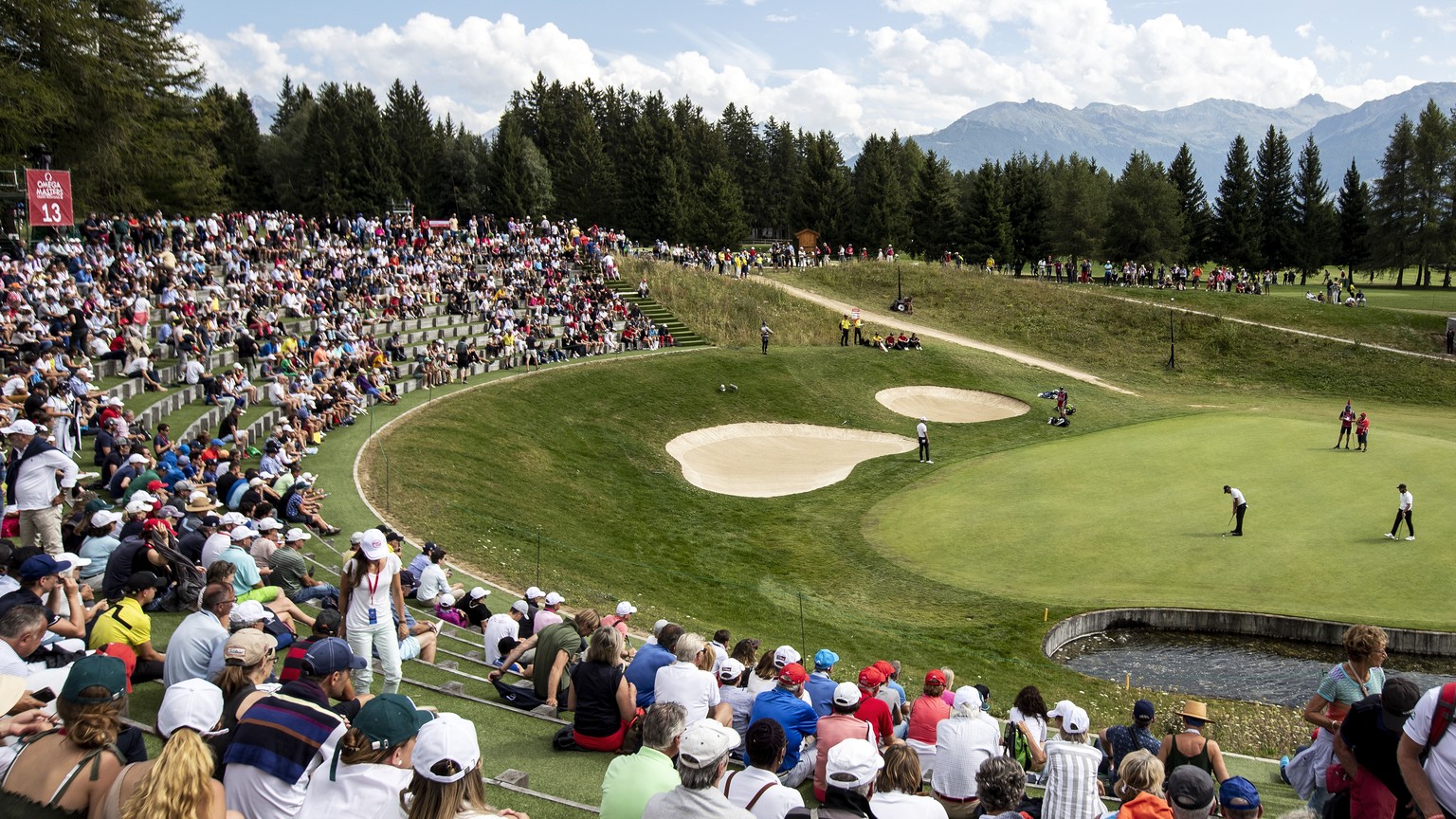 The final round of the European Masters golf tournament in Crans-Montana, Switzerland, Sunday, September 1, 2019. (KEYSTONE/Alexandra Wey)