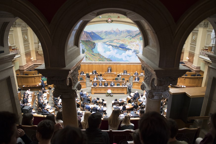 Der Nationalrat debattiert an der Fruehlingssession der Eidgenoessischen Raete, am Dienstag, 7. Maerz 2017 im Nationalrat in Bern. (KEYSTONE/Anthony Anex)