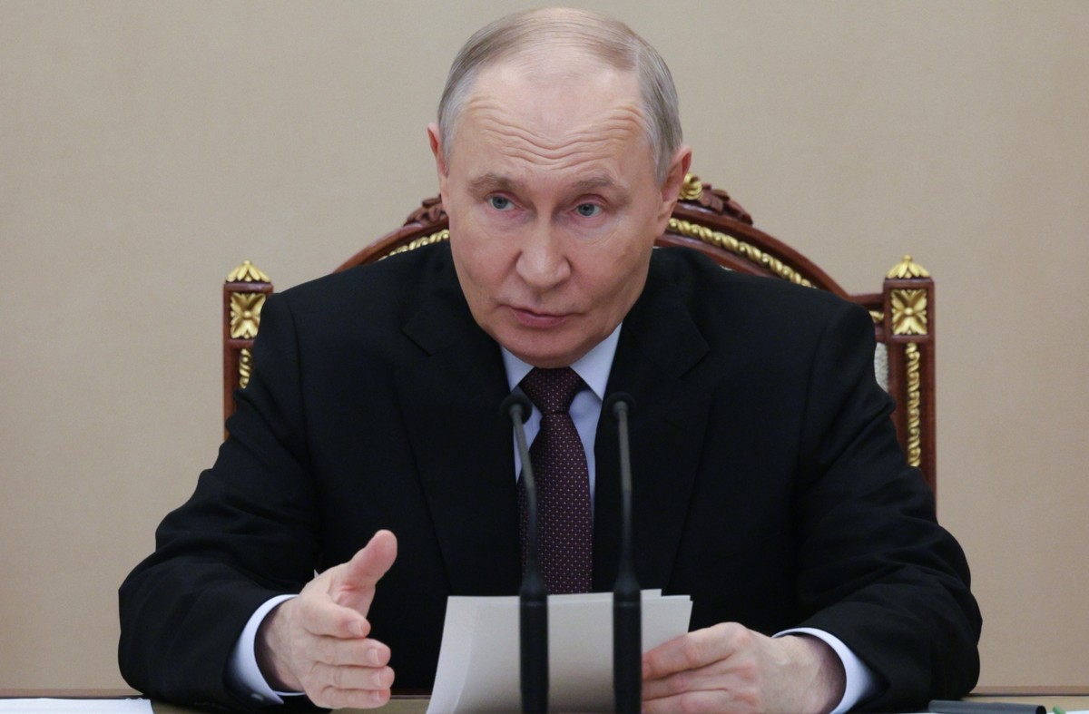 Russian President Vladimir Putin attends a meeting on economic issues at the Kremlin in Moscow, Monday, March 23, 2026. (Gavriil Grigorov/Sputnik, Kremlin Pool Photo via AP)
Russia Putin