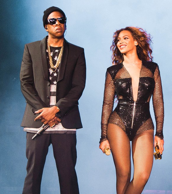 IMAGE DISTRIBUTED FOR PARKWOOD ENTERTAINMENT - JAY Z and Beyoncé perform on the On The Run Tour at the Great American Ball Park on Saturday, June 28, 2014, in Cincinnati, Ohio. (Photo by Robin HarperP ...