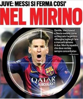 Die italienische Tuttosport hat Messi bereits ins Visier genommen.