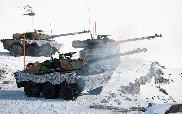 This undated photo, provided by the French Army on Thursday, January 5, 2023, shows AMX-10 RC tanks.  France said on Wednesday, January 4, 2023 that it will send French-made AMX-10 RC light tanks to Ukraine, the first tanks ...