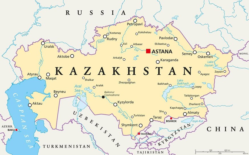 Das riesige Land in Zentralasien liegt zwischen zwei noch grösseren Giganten: Russland und China. 