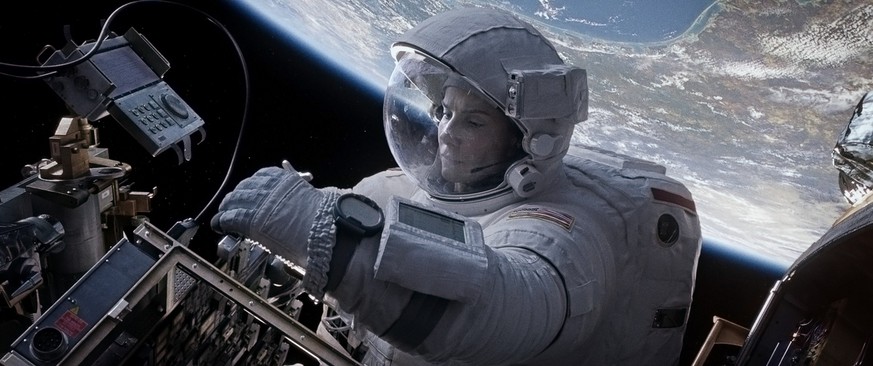 This film image released by Warner Bros. Pictures shows Sandra Bullock in a scene from &quot;Gravity.&quot; (AP Photo/Warner Bros. Pictures)