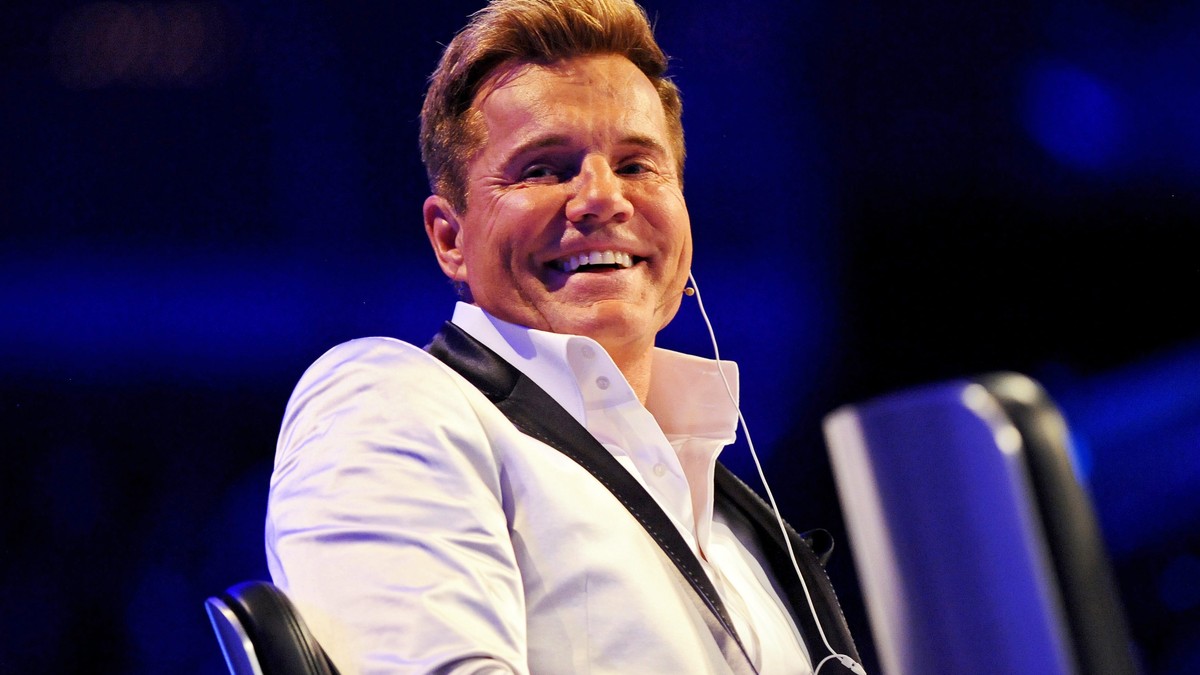 epa04752497 A picture made available on 17 May 2015 of casting show jury chief, German music producer Dieter Bohlen smiling at the final of pop casting show 'Deutschland sucht den Superstar' ...