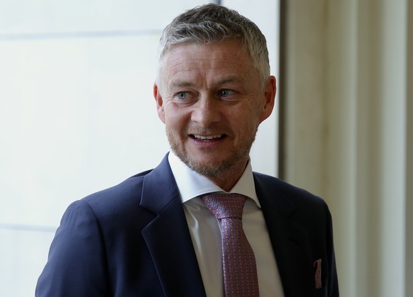 epa11139442 Manchester United legend Ole Gunnar Solskjaer arrives for news conference in Bangalore, India, 09 February 2024. Solskjaer arrived in Bangalore for his three-days postponed visit to India. ...