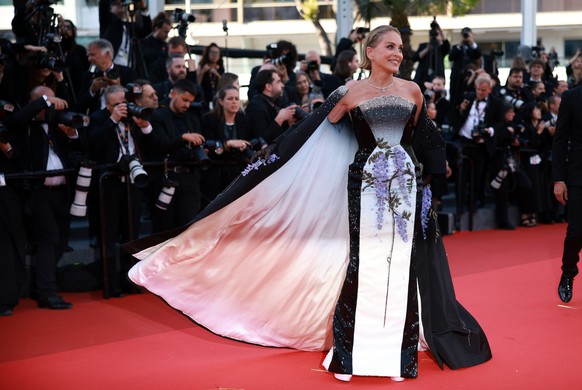 epa12971866 Sharon Stone attends the premiere for 'Fjord' during the 79th annual Cannes Film Festival, in Cannes, France, 18 May 2026. The film festival runs from 12 to 23 May 2026. EPA/CLEM ...
