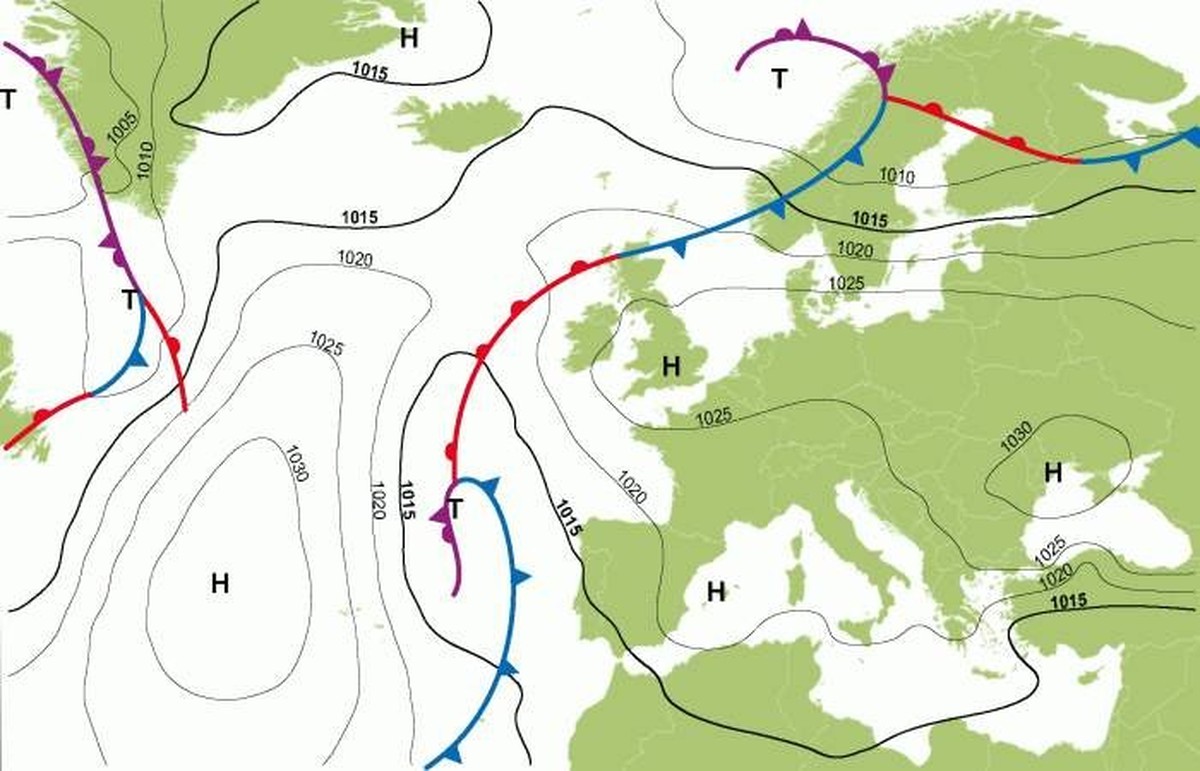 Hochwetterlage über Europa Ende April 2025.