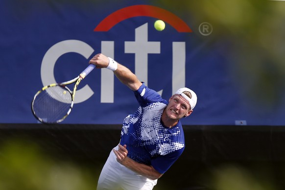 Sam Groth bei seiner Spezialität: Dem Aufschlag.