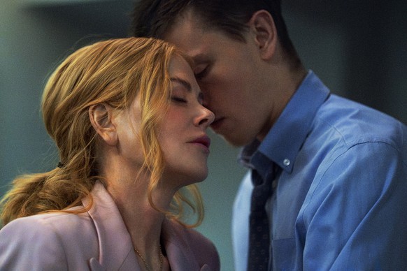 This image released by A24 shows Nicole Kidman in a scene from &quot;Babygirl.&quot; (Niko Tavernise/A24 via AP)