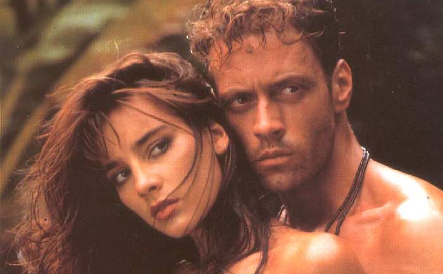 Rocco Siffredi und seine Frau Rosa Caracciolo im Film «Tarzan X – Shame of Jane», 1995.<br data-editable="remove">