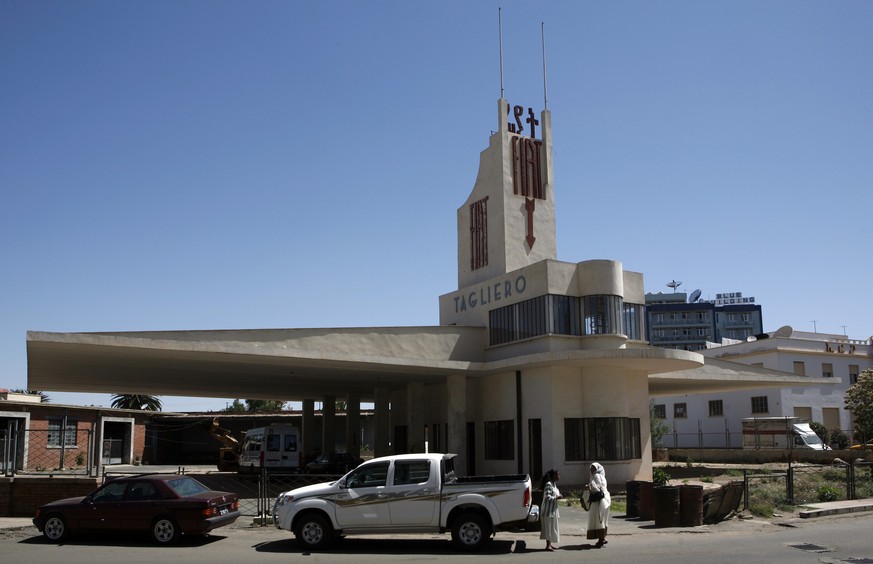 Art-Deco-Gebäude aus der italienischen Kolonialzeit prägen die Hauptstadt Asmara.