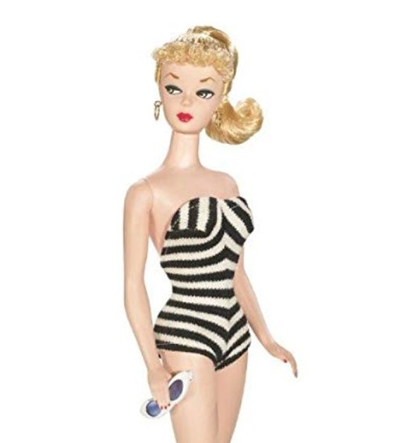 Die erste Barbie gab es nur in diesem gestreiften Badeanzug.