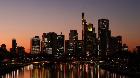 epa12618152 A view of the skyline of the financial district in Frankfurt am Main, Germany, 30 December 2025. EPA/RONALD WITTEK