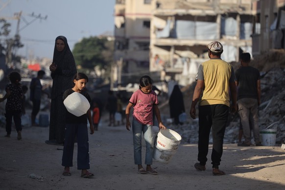 GAZA CITY, GAZA - AUGUST 29: Palestinians gather at the scene to inspect the aftermath of the Israeli attack on a house belonging to the al-Nimr family in Gaza City, Gaza on August 29, 2025. A large p ...