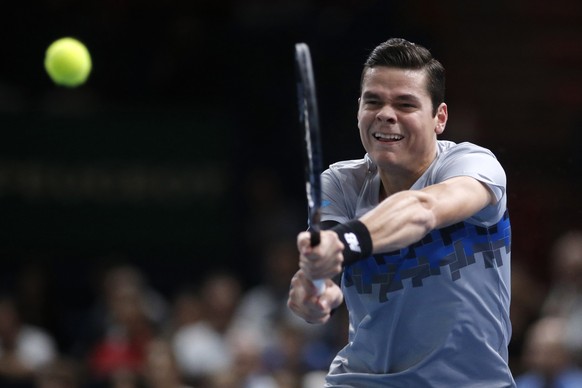 Raonic hat Mühe gegen Djokovic.