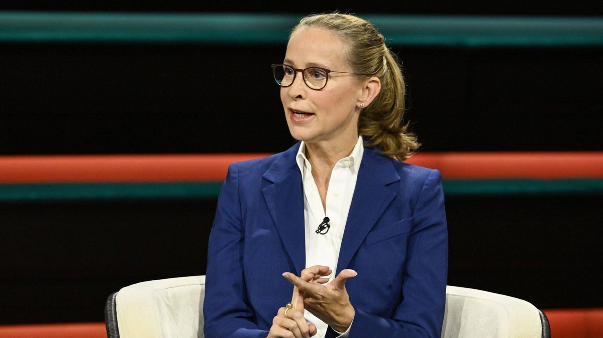 Prof. Frauke Brosius-Gersdorf Juristin 07/24 her Prof. Frauke Brosius-Gersdorf am 25. Juli 2024 in Markus Lanz Aufzeichnung vom 16. Juli TV Fernsehen Talkshow Talk Show Deutschland deutsch deutsche Fr ...