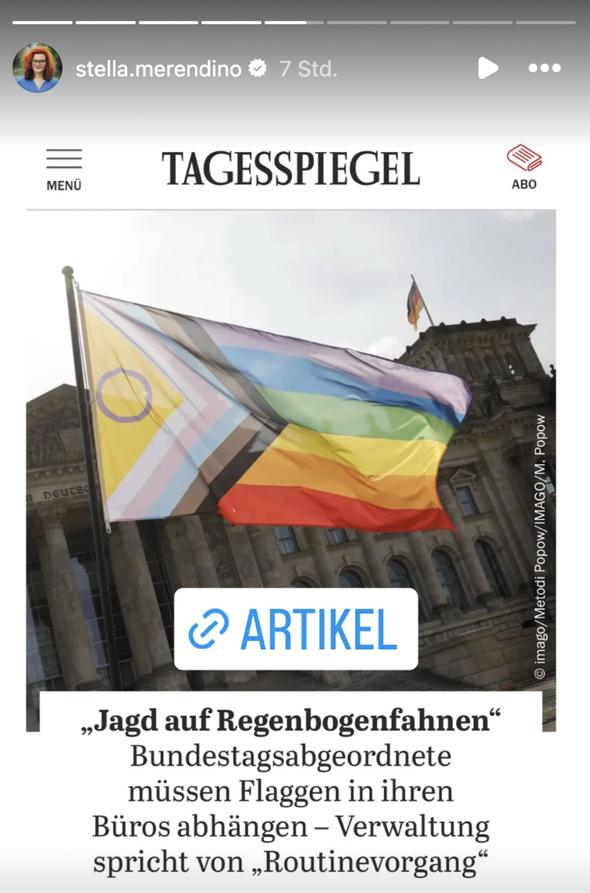 Bundestag Reichstag pride flag Flagge