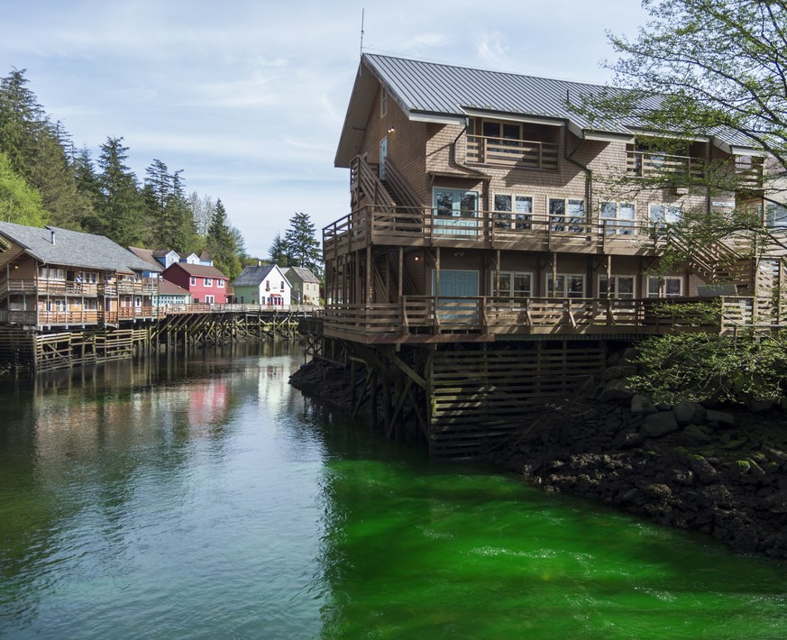 Ketchikan Creek in Grün.