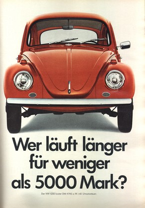 VW-Werbung 1971