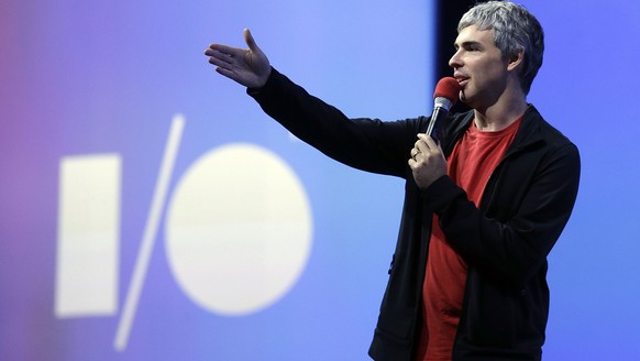 FILE - In this May 15, 2013 file photo, Google co-founder and CEO Larry Page speaks during the keynote presentation at Google I/O 2013 in San Francisco. Google may have to pay more than half a billion ...