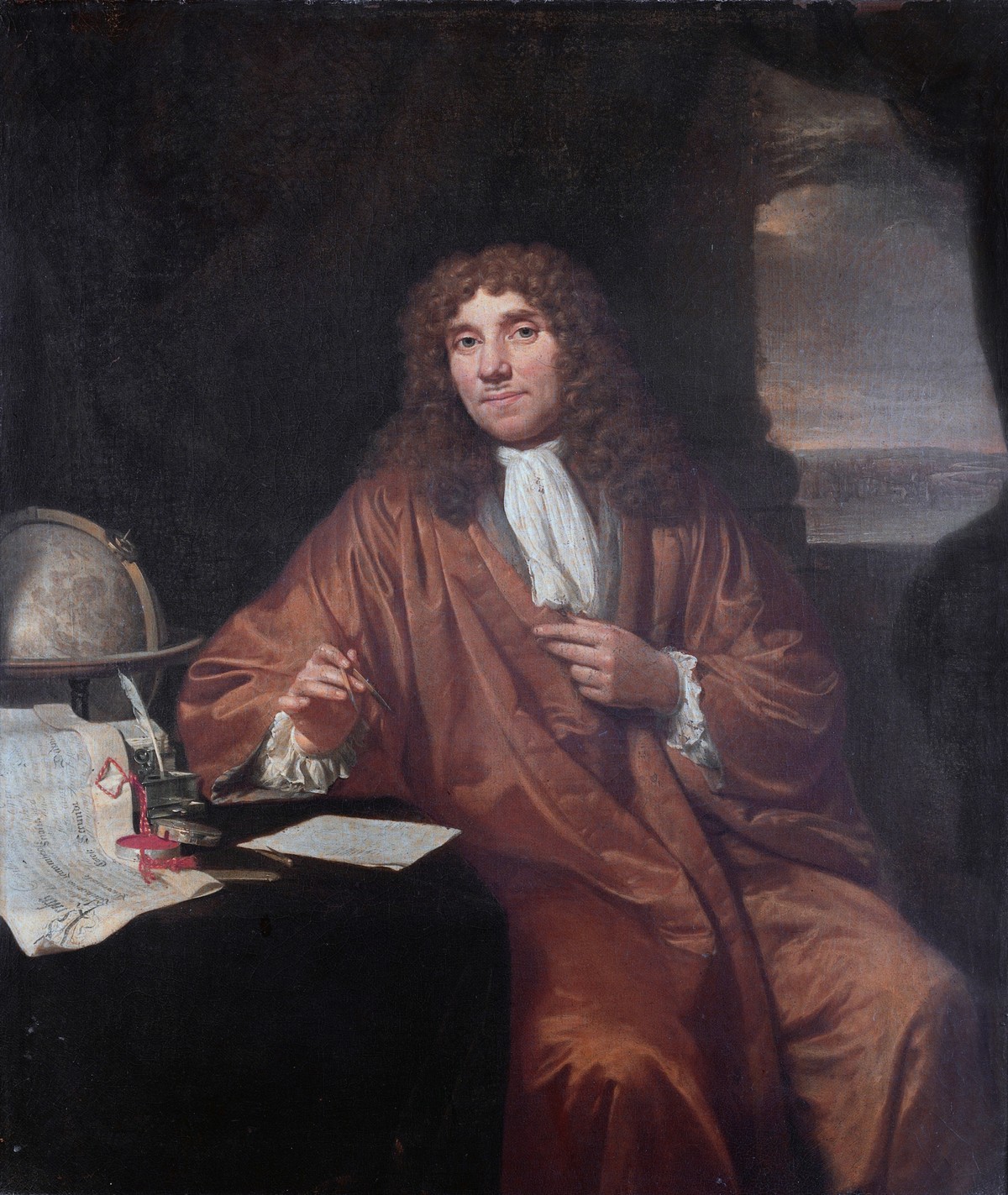 Anthonie van Leeuwenhoek (1632-1723)*oil on canvas*56 × 47,5 cm*1650 - 1723
