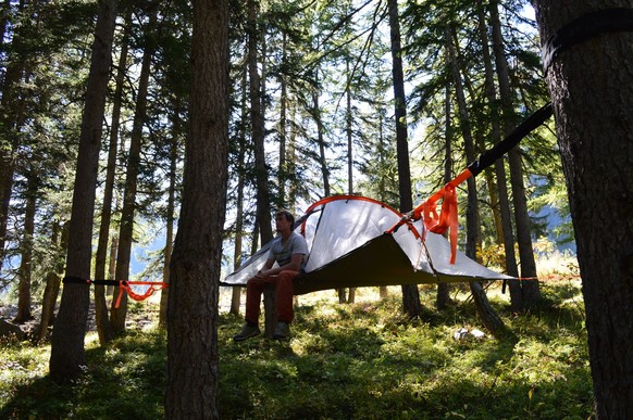 Camping des Glaciers La Fouly Rauszeit Campingplätze Baumzelt