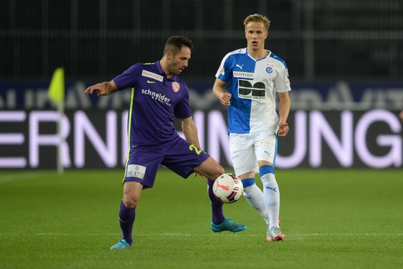 Enrico Schirinzi führt die Entscheidung für den FC Thun herbei.