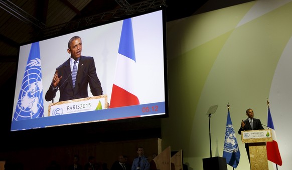 In Paris wird Präsident Obama gefeiert, zuhause geblockt.<br data-editable="remove">