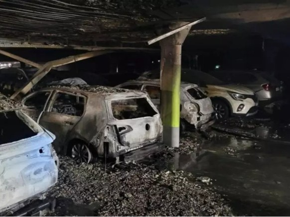 Ausgebrante Garage Düdingen