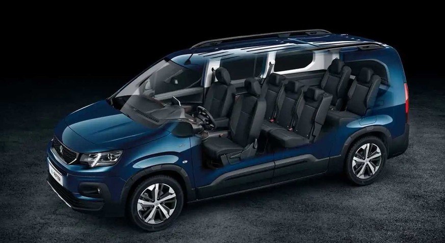 Peugeot's high-roof station wagon is available in two sizes with up to seven seats.