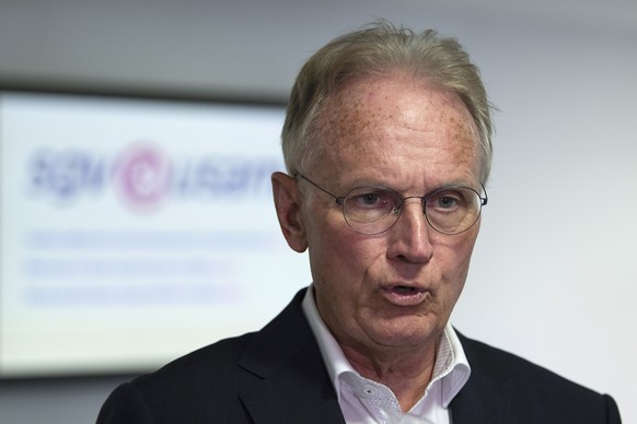 Hans-Ulrich Bigler, Direktor des Schweizerischen Gewerbeverband SGV, spricht an einem Interviewtermin, am Donnerstag, 22. Oktober 2020, in Bern. (KEYSTONE/Peter Schneider).