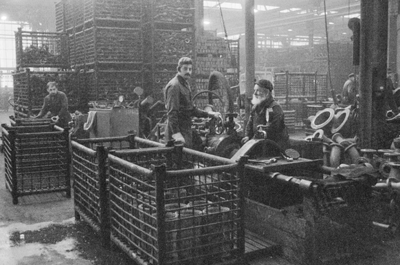 Guest workers at the Von Roll foundry in Choindez, in the Bernese Jura, 1978.