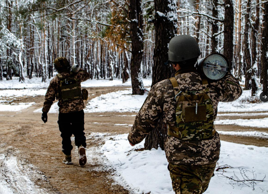 Szene aus dem Ukraine-Krieg im Dezember 2023.