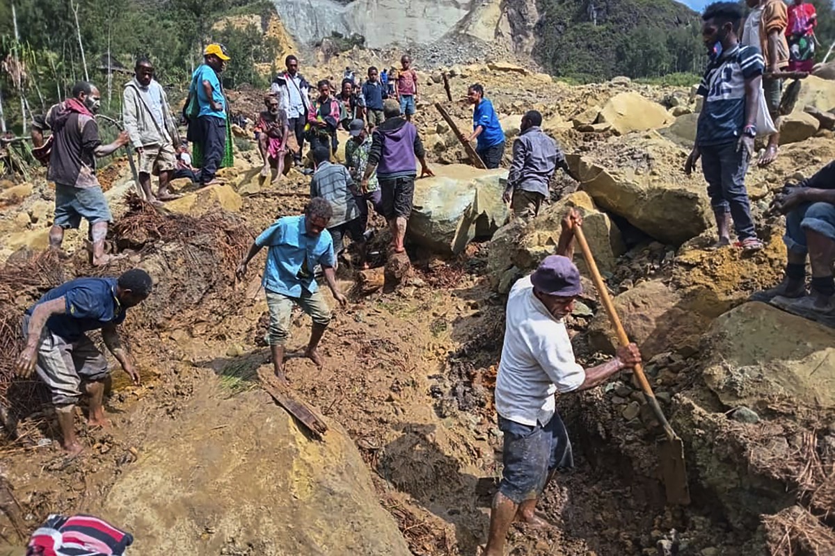 Un glissement de terrain a touché plusieurs villages de Papouasie-Nouvelle-Guinée.