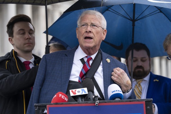 Sen. Roger Wicker, R-Miss., speaks, Tuesday, Jan. 31, 2023, at a news conference about the war in Ukraine, on Capitol Hill in Washington. (AP Photo/Jacquelyn Martin)
Roger Wicker