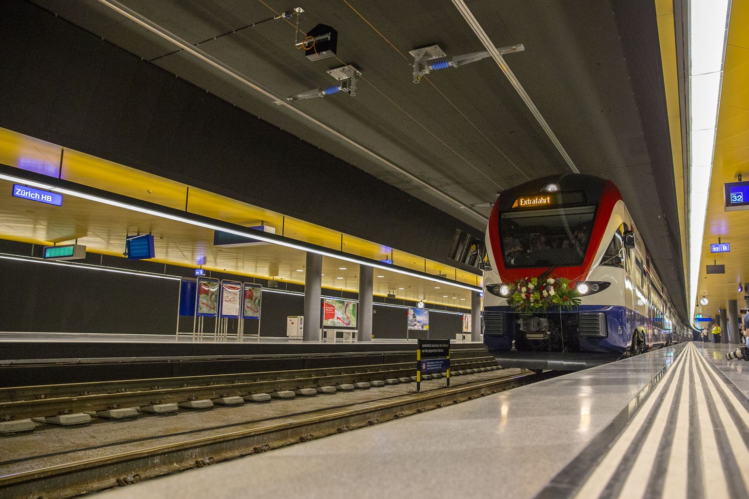 Der neue Bahnhof Löwenstrasse.