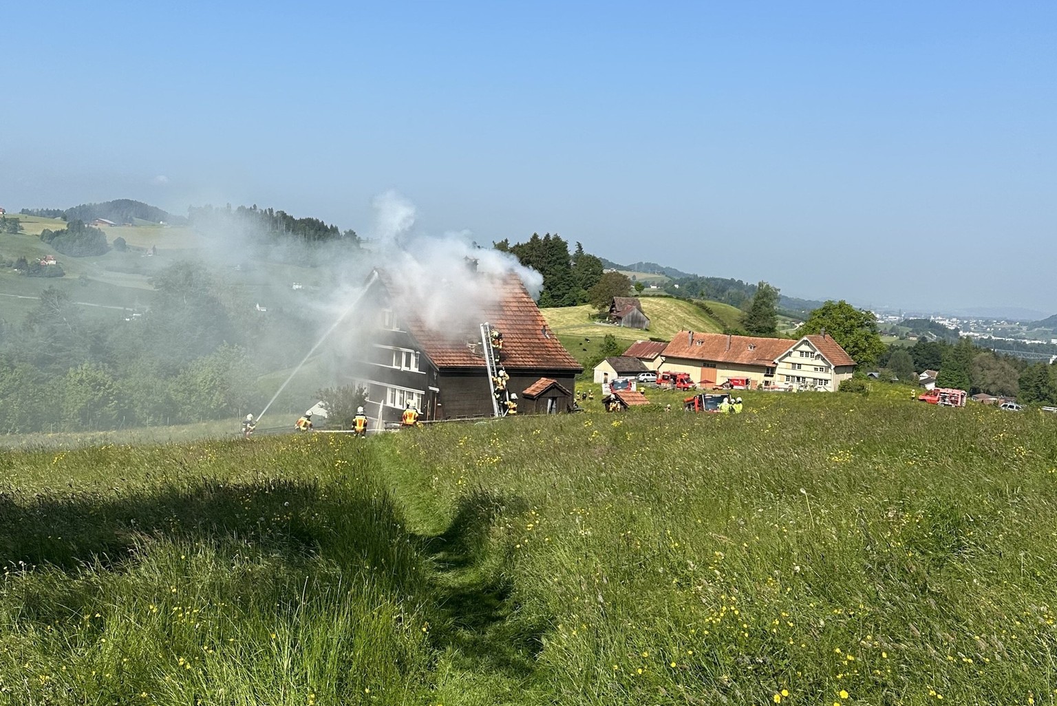 Brand bei Niederteufen AR, 27.5.2023