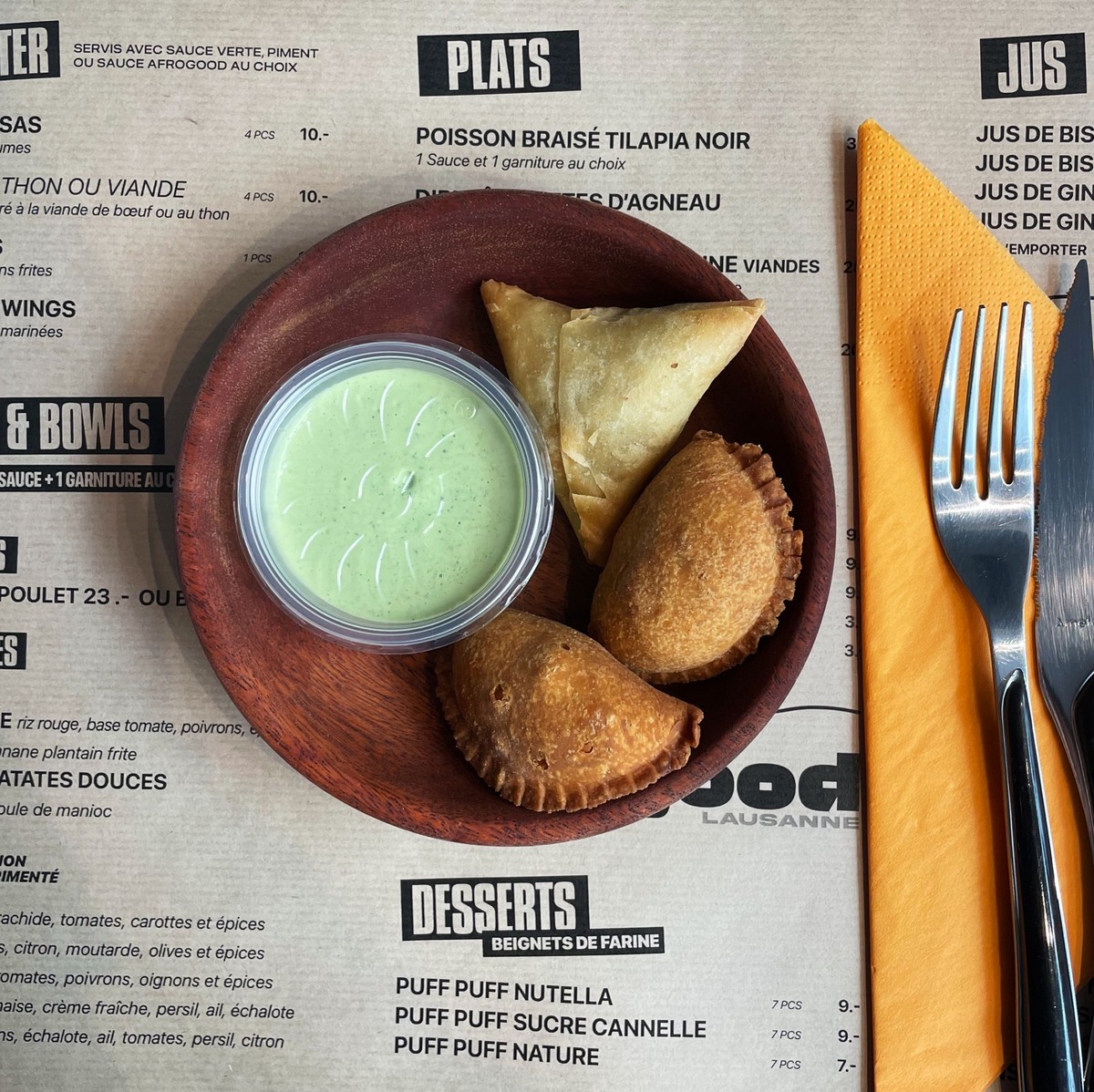 Le restaurant Afrogood à Lausanne.