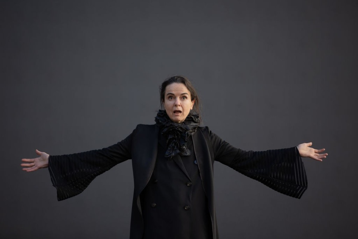 BARCELONA CATALONIA, SPAIN - FEBRUARY 02: The writer, Amelie Nothomb, poses during the presentation of her novel 'Thirst', at the Centre de Cultura Contemporania de Barcelona, on 02 February ...