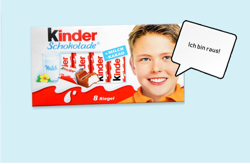 Kriegt ein neues Gesicht: Die Kinder Schokolade.