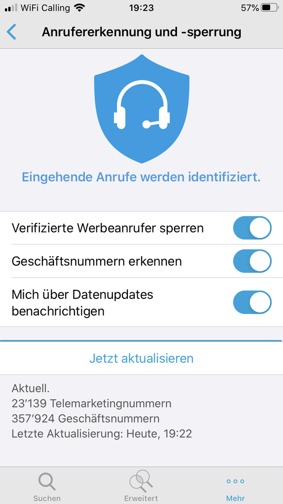 Android-Smartphones zeigen künftig beim Klingeln, wer warum anruft
Die Local.ch App der Swisscom blockiert heute schon ca. 23‘000 Marketingnummern erkennt und zeigt über 350‘000 verifizierte Geschäfts ...