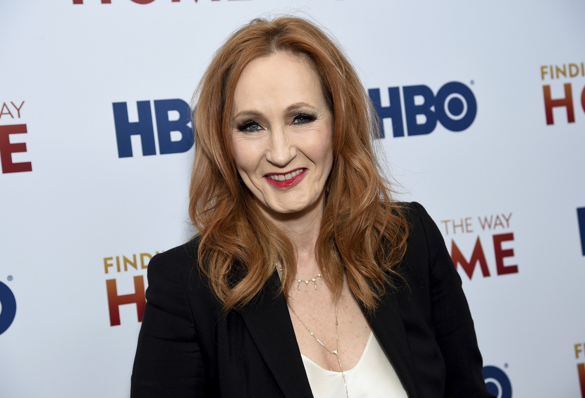 FILE - In a Wednesday, Dec. 11, 2019 file photo, author and Lumos Foundation founder J.K. Rowling attends the HBO Documentary Films premiere of "Finding the Way Home" at 30 Hudson Yards, in  ...