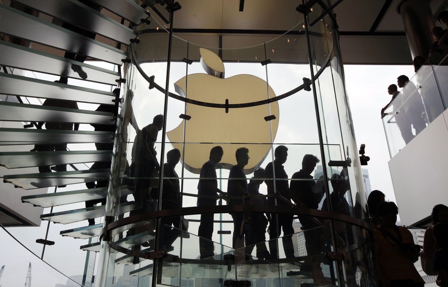 Viel Glas und Wendeltreppen sind die Erkennungszeichen der Apple Flagship Stores.&nbsp;