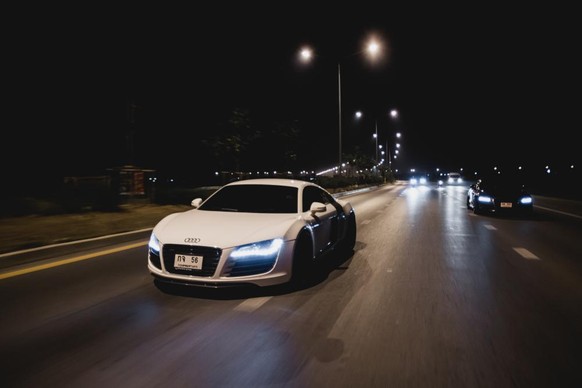 Audi R8 auf der Strasse